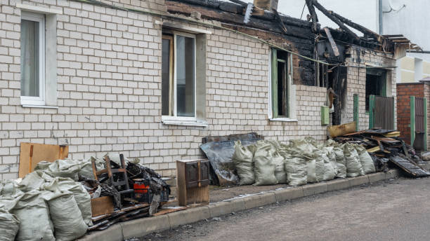 Professional Fire Damage Removal technician working in Naples, TX